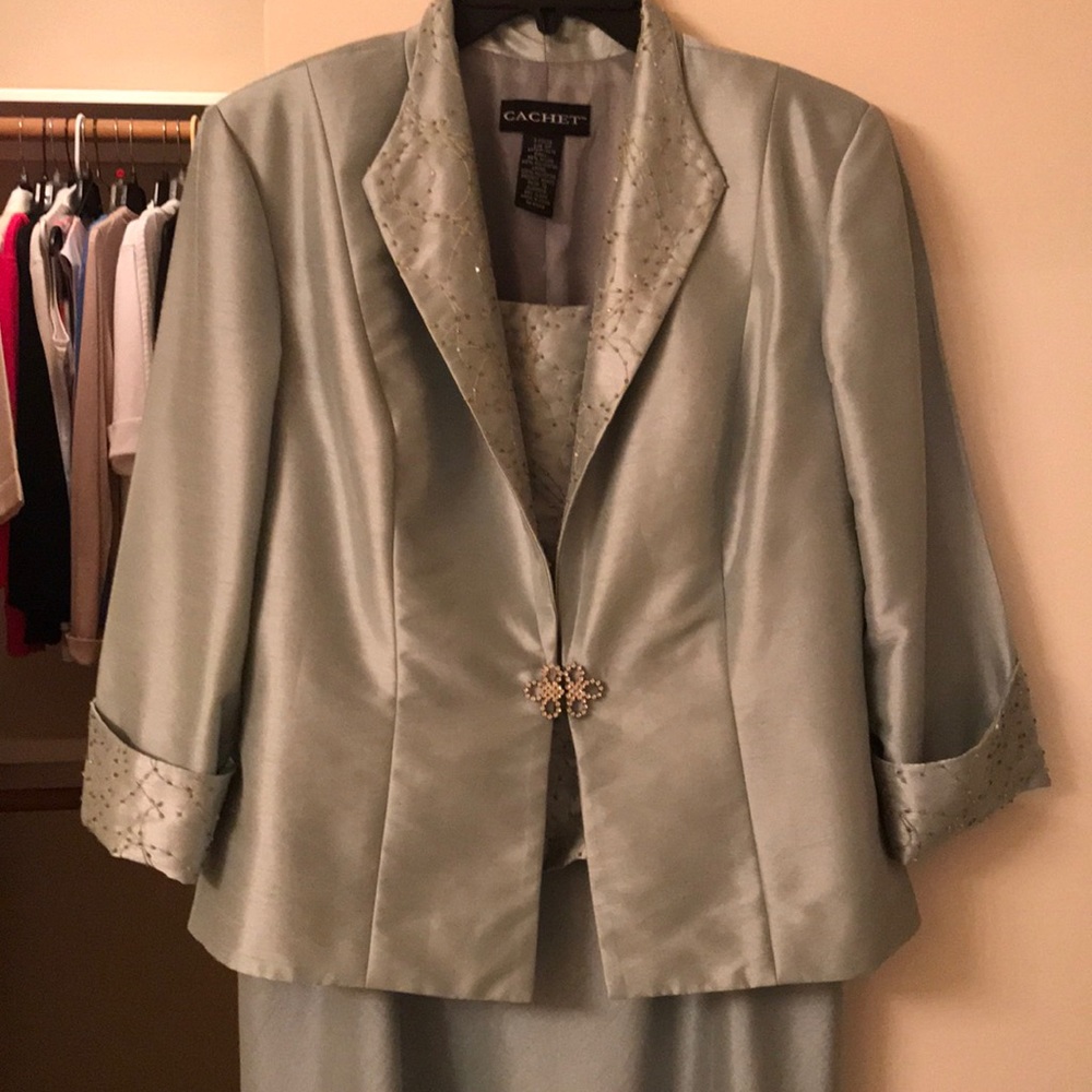 Evening gown with jacket
